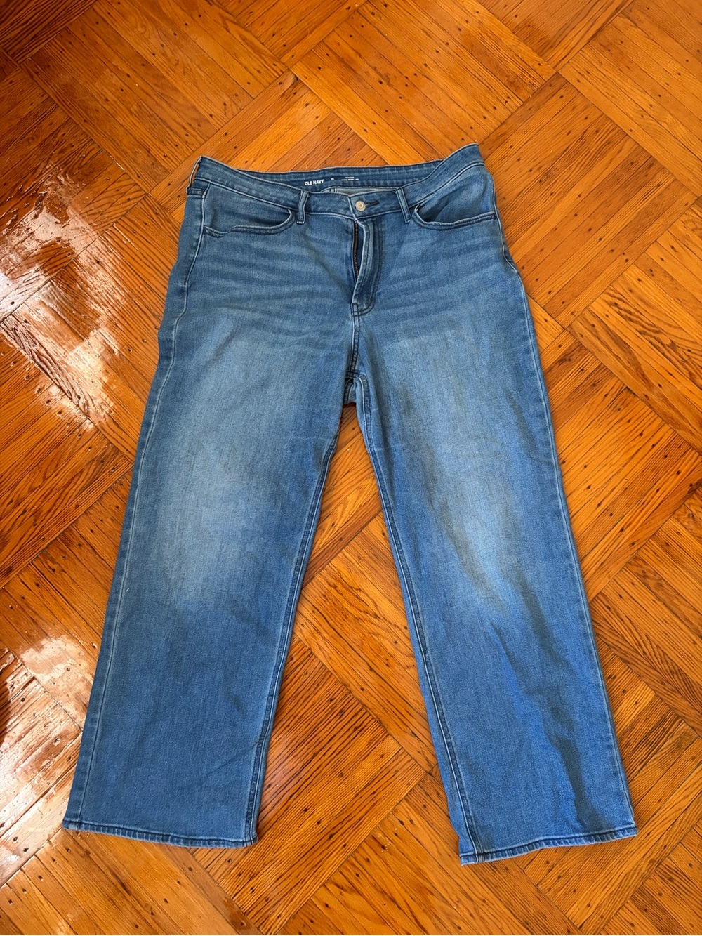 Old Navy Light Blue Relaxed Straight Jeans